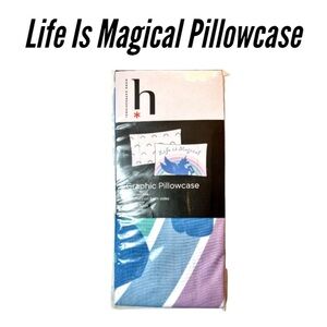 NWT Home Expression Graphic Pillowcase - Life Is Magical Unicorn Pillowcase